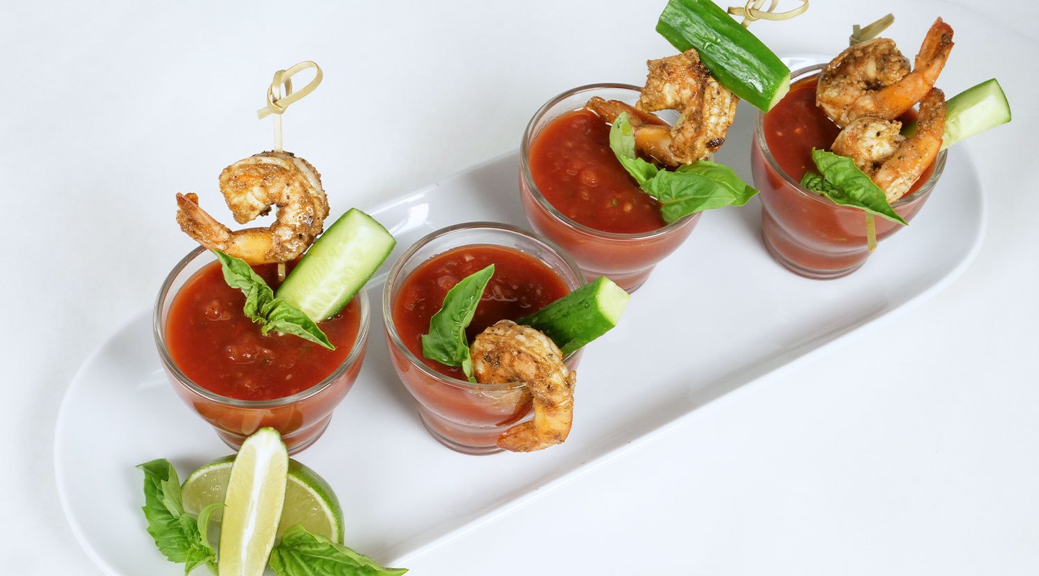 Gazpacho and Grand Bay Shrimp Shooters | Farm Boy Recipes