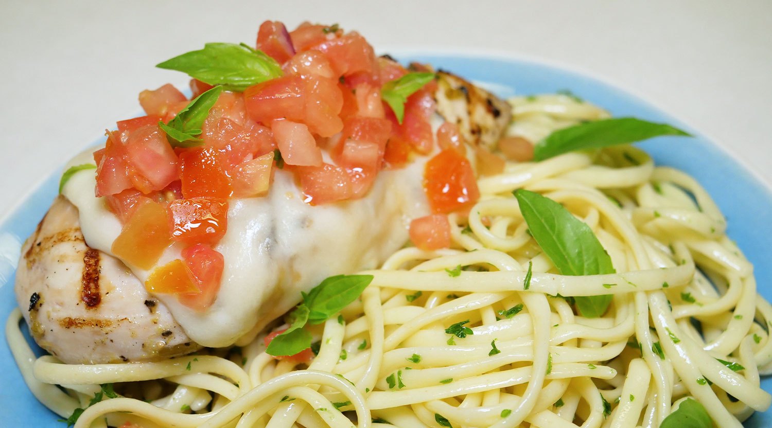 Grilled Bruschetta Chicken Recipe | Farm Boy Recipes