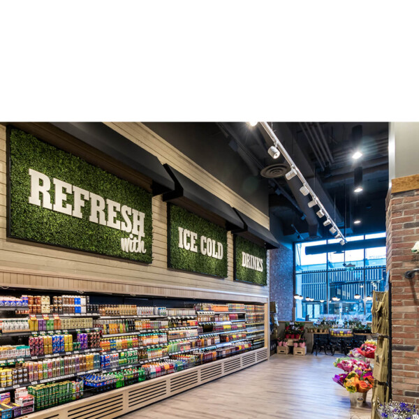 Drinks section inside Farm Boy Front and Bathurst Store, Toronto.