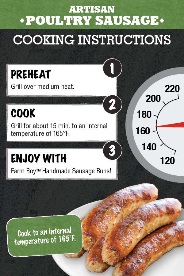 Farm Boy Cooking Instructions Poultry Sausage