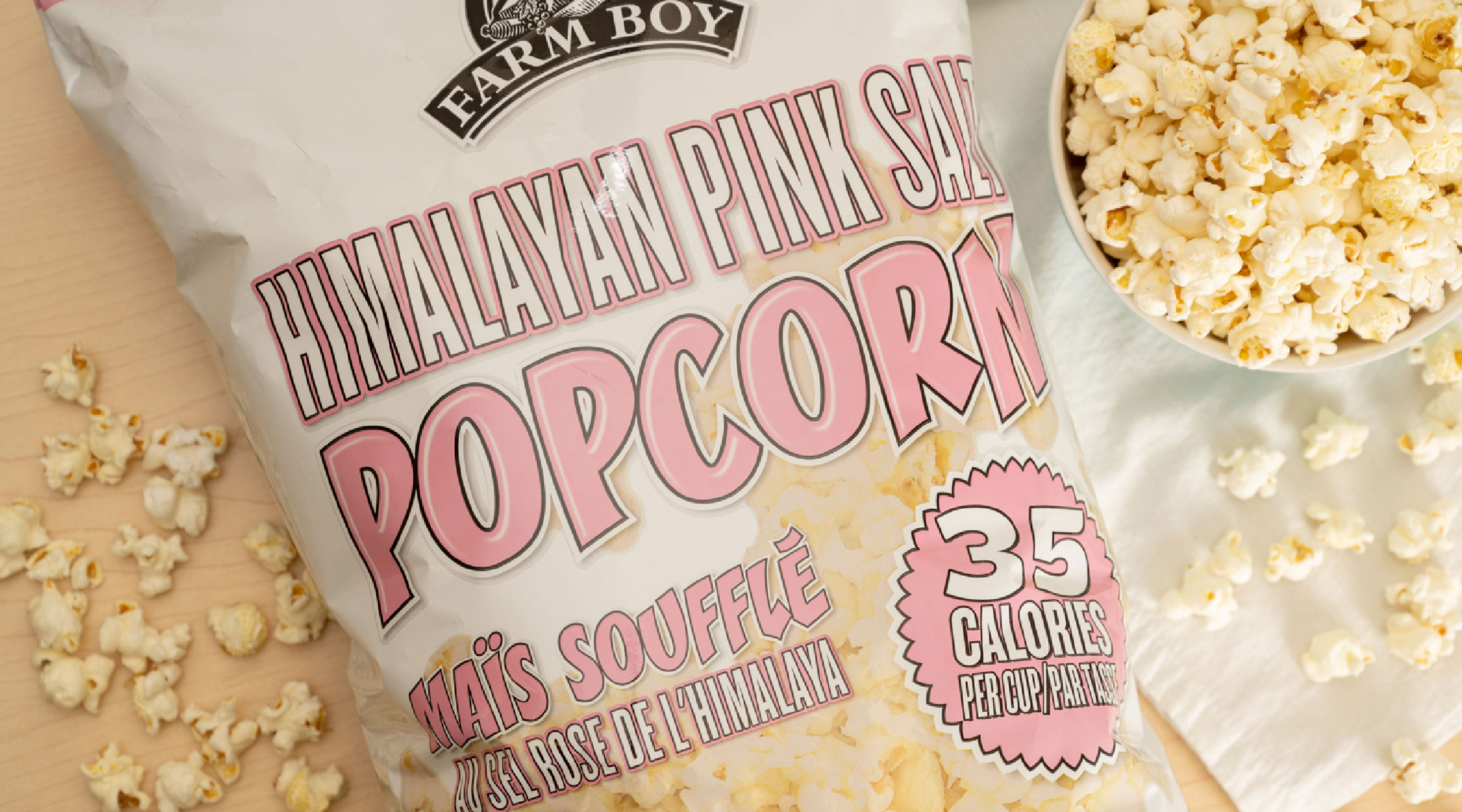 himalayan pink salt popcorn