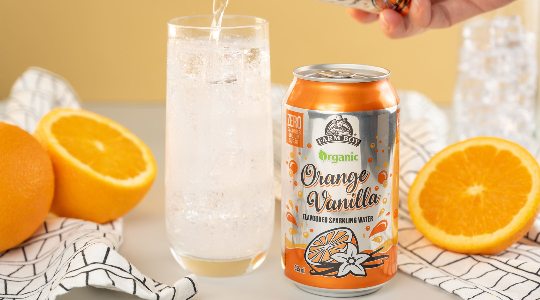 Organic Orange Vanilla Sparkling Water