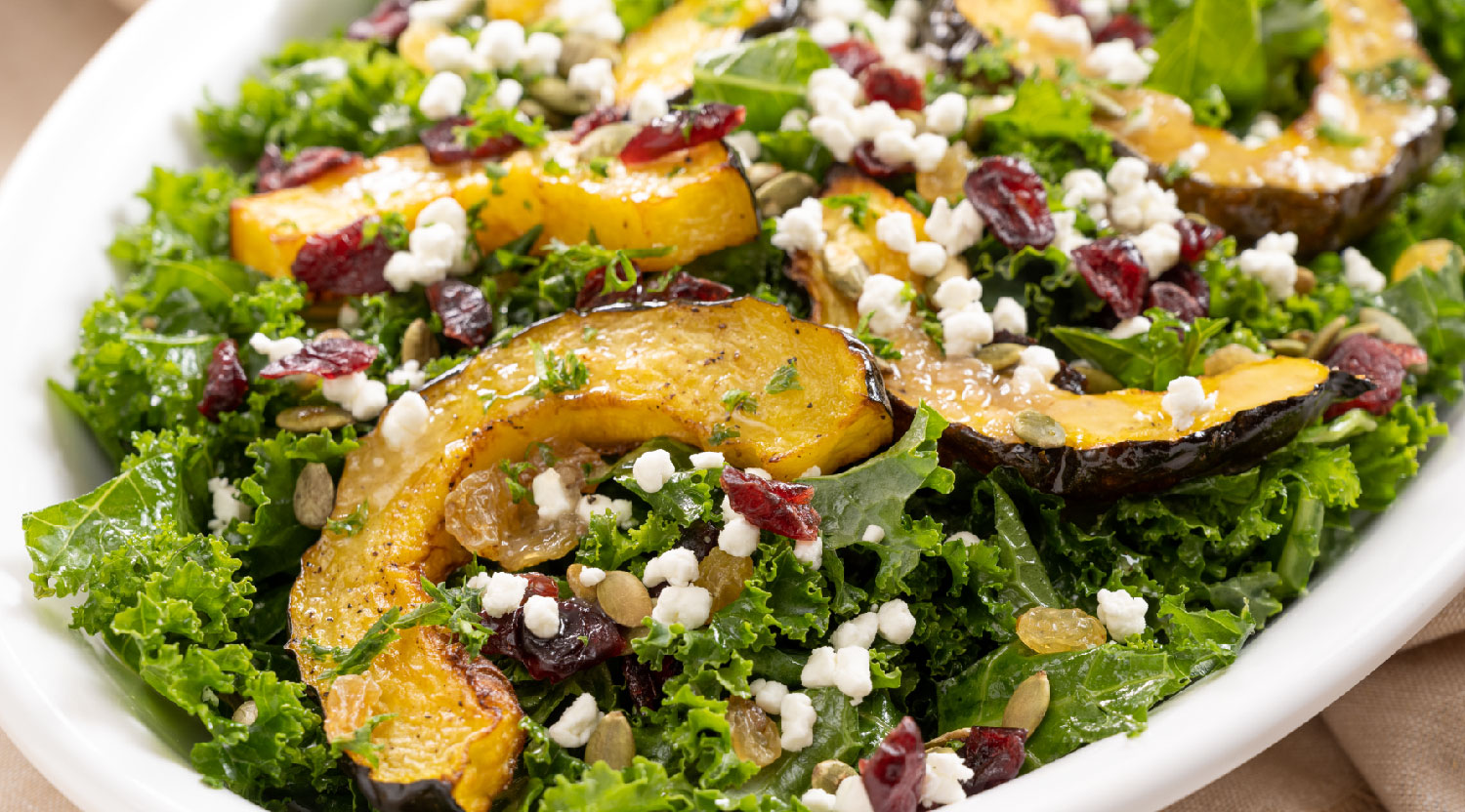 Roasted Acorn Squash and Kale Salad Recipe Farm Boy Recipes