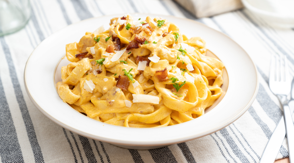 creamy tagliatelle