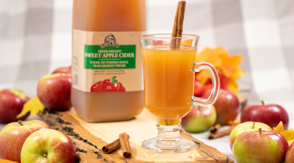 apple cider and apples