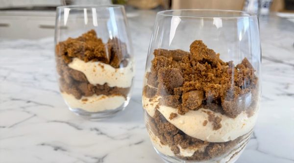 Pumpkin Parfaits with Spicy Ginger Cookie Crumble