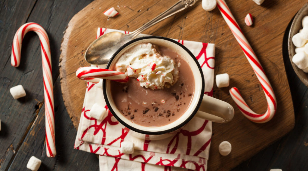 candy cane hot chocolate