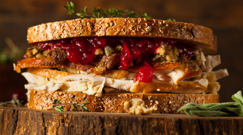 Holiday Leftovers Turkey Sandwich