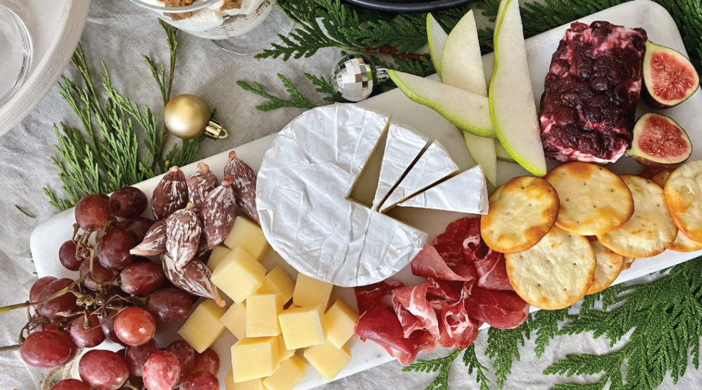 New Year's Eve charcuterie spread
