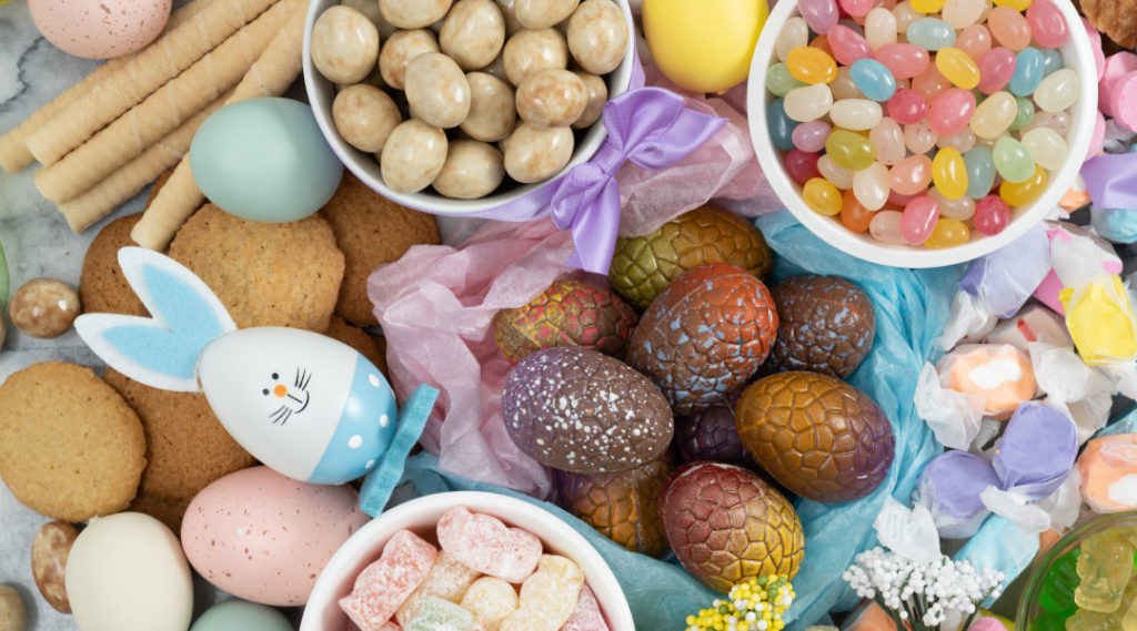 Easter candy selection