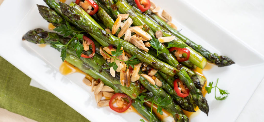 Sweet and Sour Pan Fried Asparagus