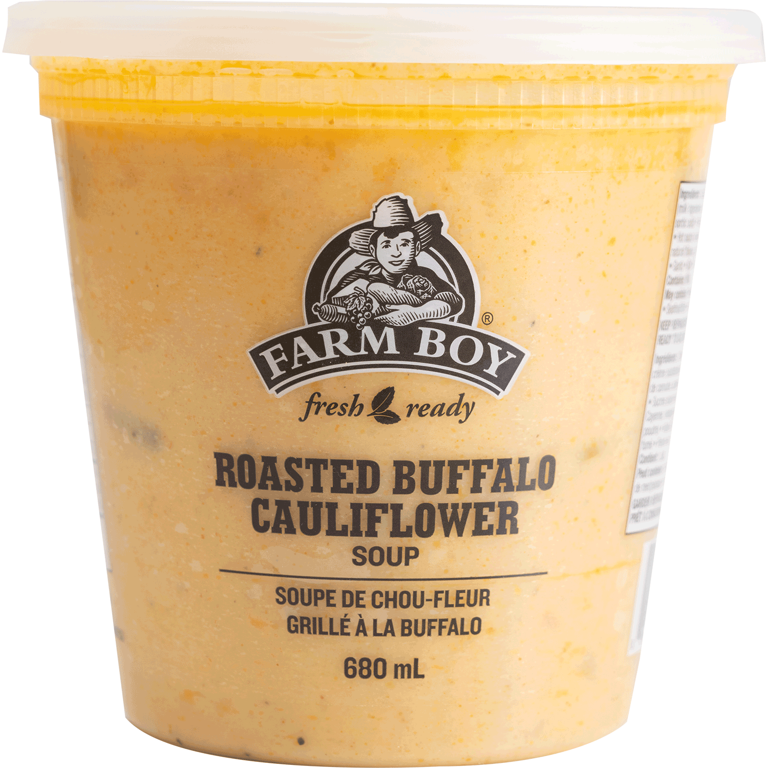 Container of Farm Boy Roasted Buffalo Cauliflower Soup
