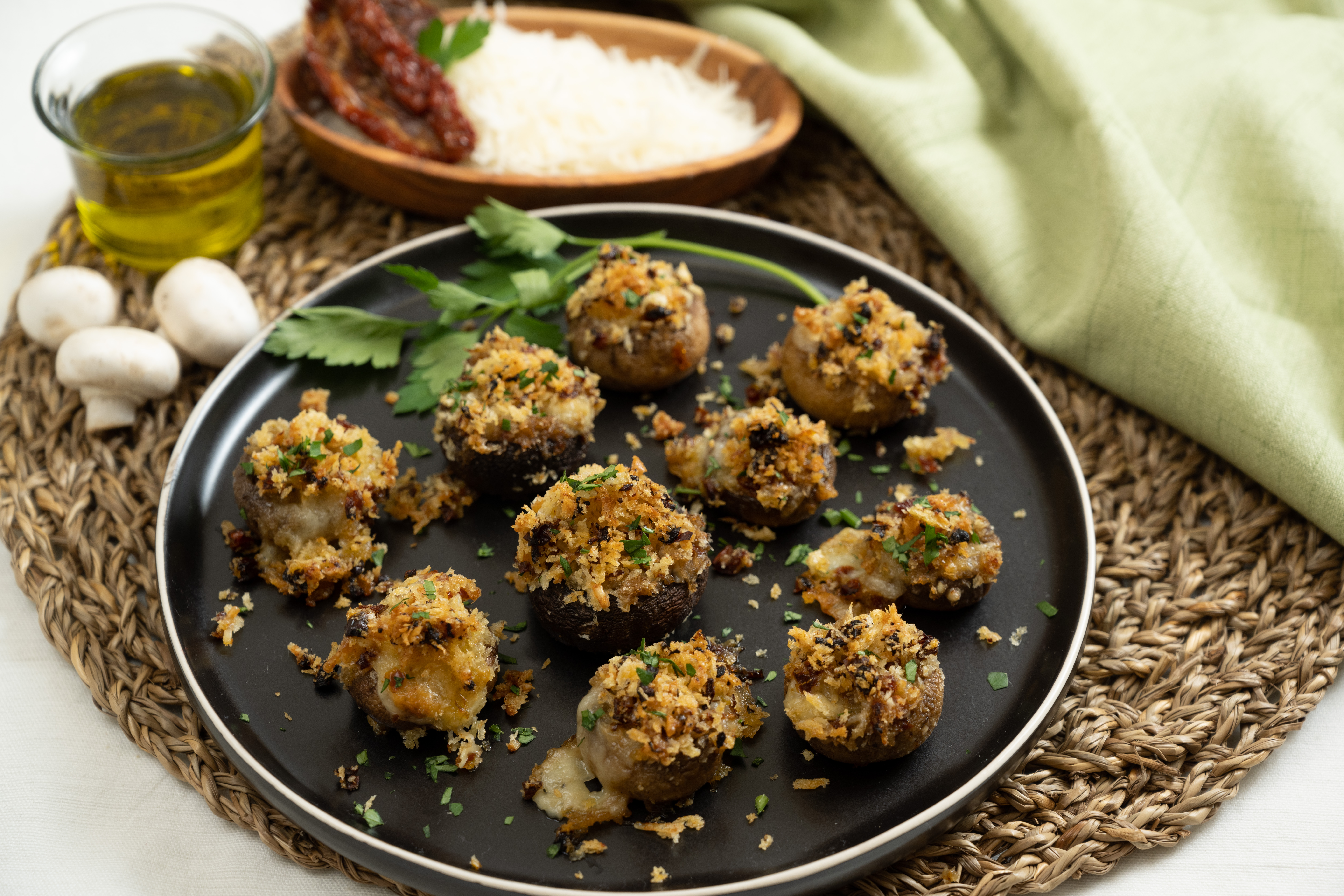 stuffed mushroom appetizers