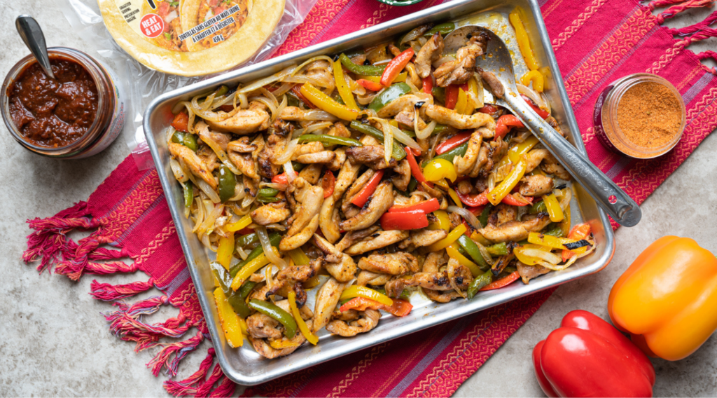 Sheet Pan Chicken Fajitas Recipe | Farm Boy Recipes