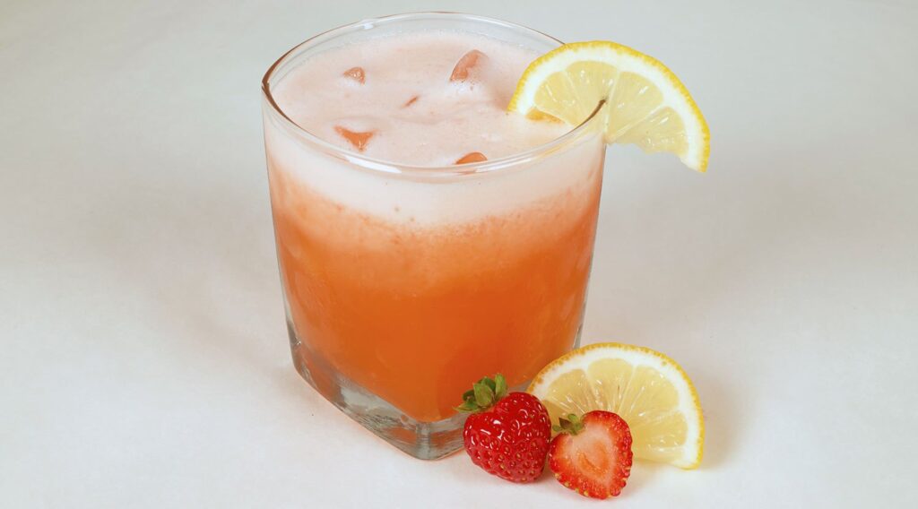 Coconut Strawberry Lemonade.