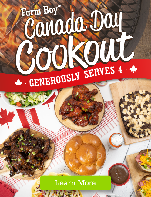 Canada Day Cookout Dinner For 4. Pre-Order Today!