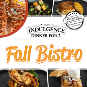 Enjoy a seasonally-inspired menu for two featuring the hearty and sumptuous flavours of autumn. Simply pre-order online or in-store by Wednesday, October 18 (while quantities last), pick up on Saturday, October 21, follow the heating instructions, and enjoy!