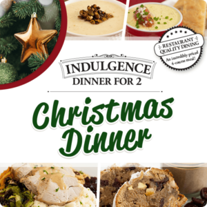 ‘Tis the season to enjoy a delicious meal without the prep! Our elegant holiday Indulgence Dinner for 2 features a four-course menu designed by our chefs spotlighting traditional seasonal favourites. Order online or in-store for pickup, follow the reheating instructions, and enjoy!