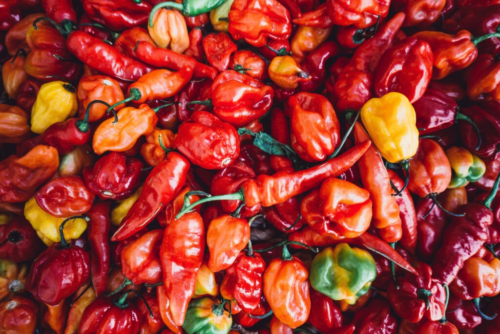 Mix of spicy chili peppers