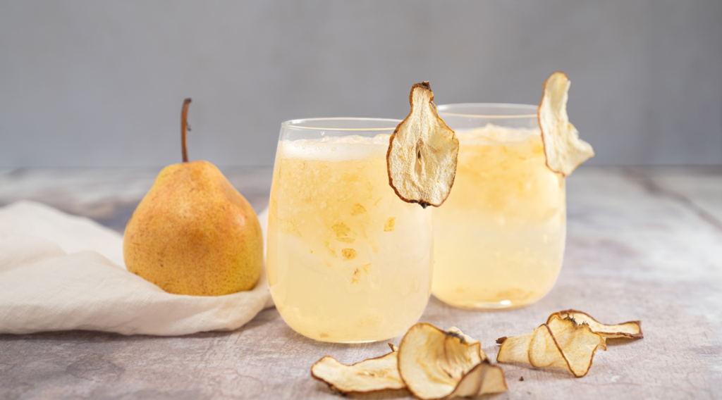 Pear Citrus Chardonnay Mocktail