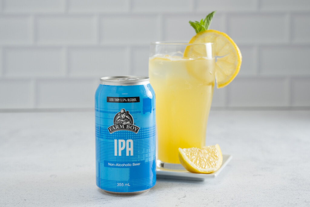 summertime shandy mocktail