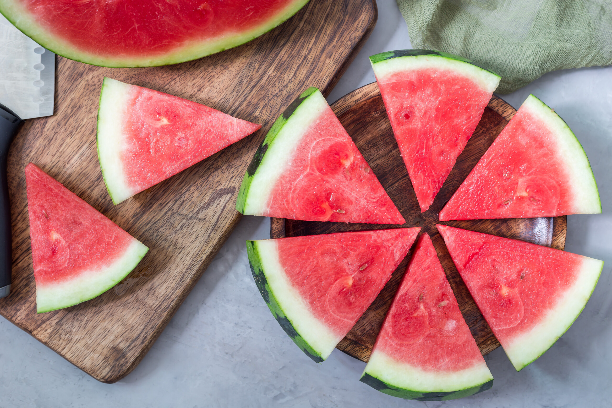 slices of seedless watermelon