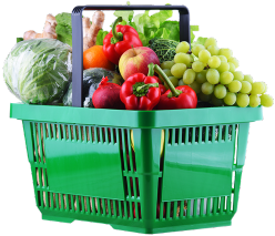basket of fresh food