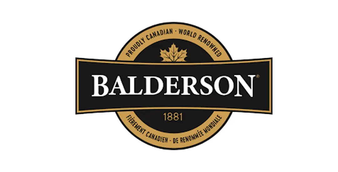 Logo of Balderson Cheese, a local cheese vendor. They as based in Lanark County and have been active for more than 140 years.