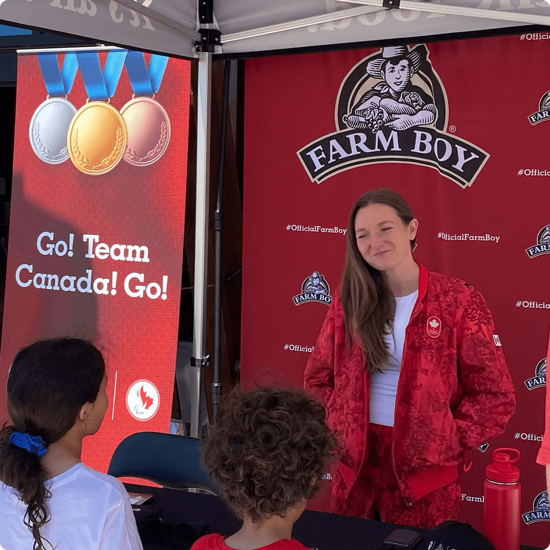 Rosie MacLennan At Farm Boy on July 1, 2024.