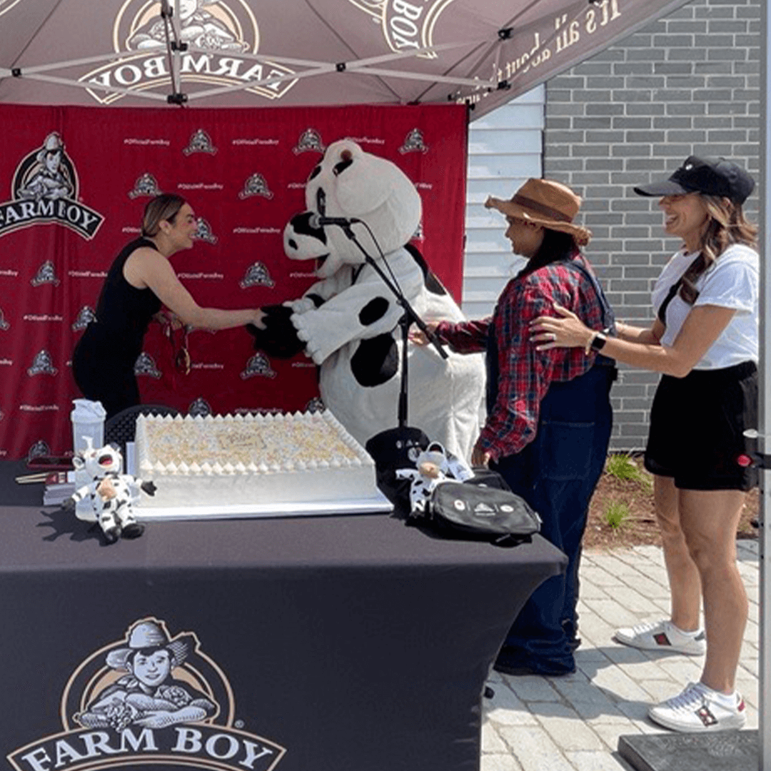 Sarah Nurse with Lulu  at Farm Boy Port Credit on July 20th. 