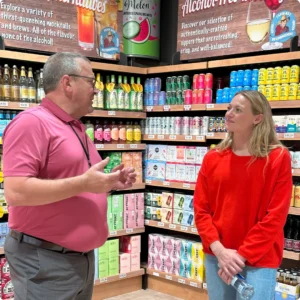 Renata Fast exploring the Farm Boy Burlington South store.