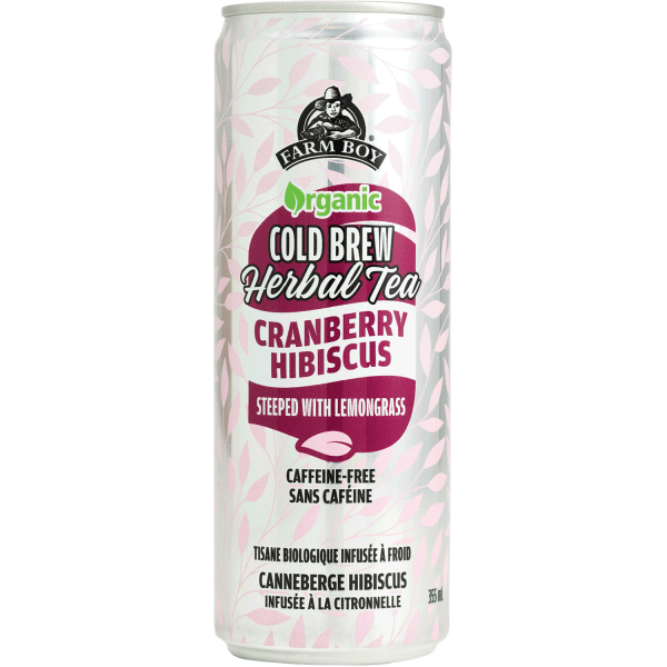 Can of Farm Boy Cranberry Hibiscus Tea