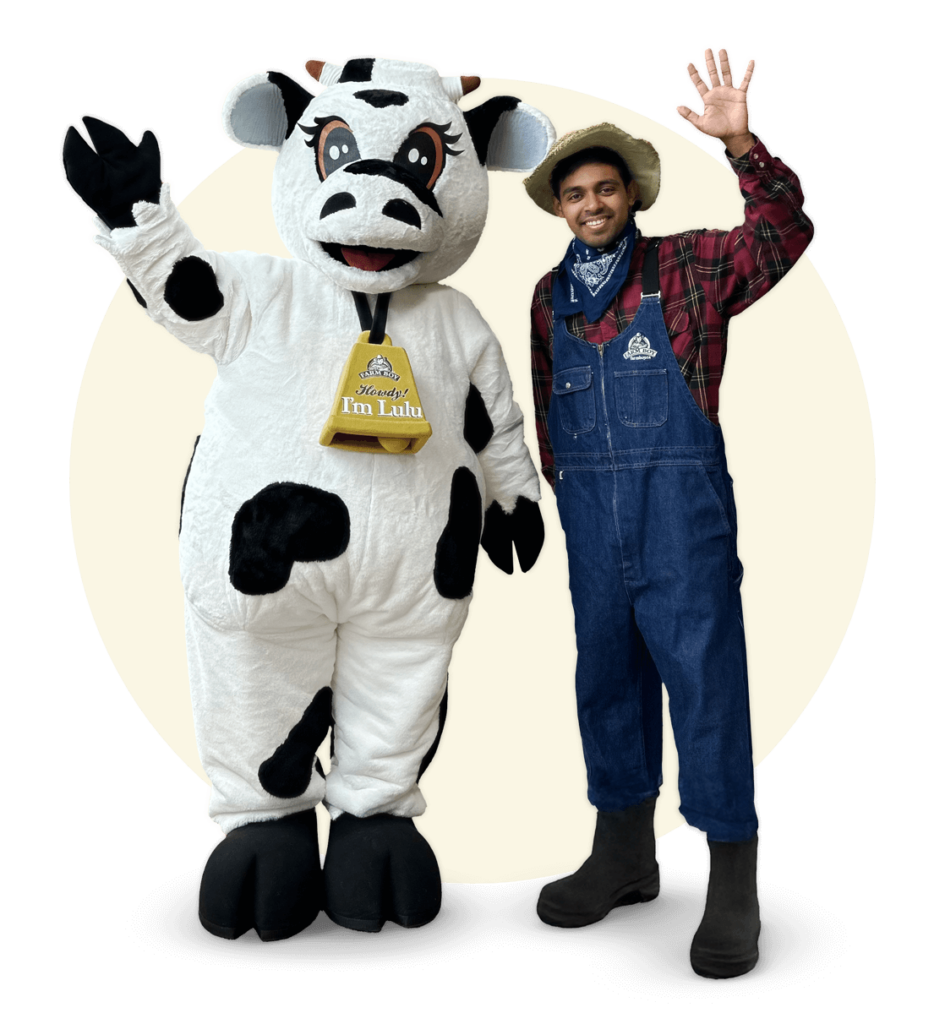 Farm Boy mascots