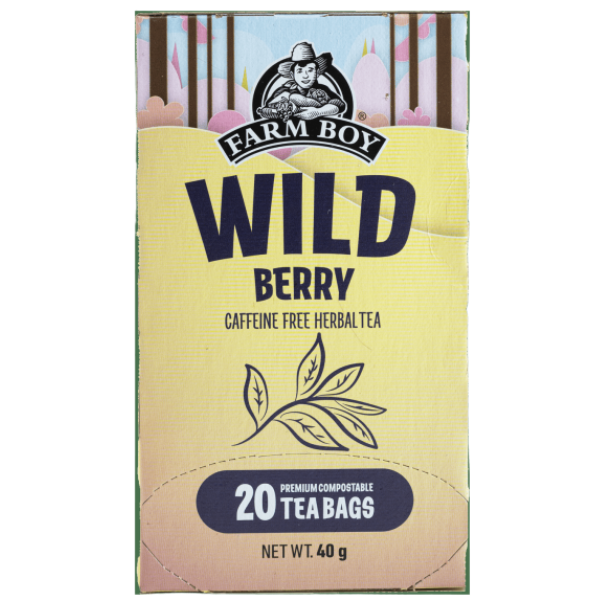 Box of Farm Boy Wild Berry Tea
