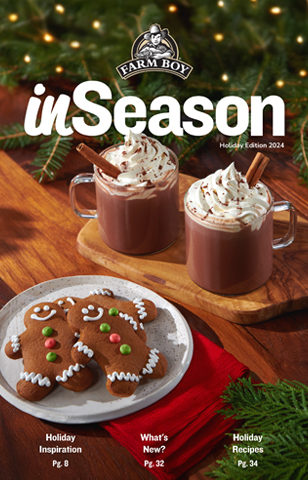 Cover from the Farm Boy inSeason, 2024 Holiday edition.
