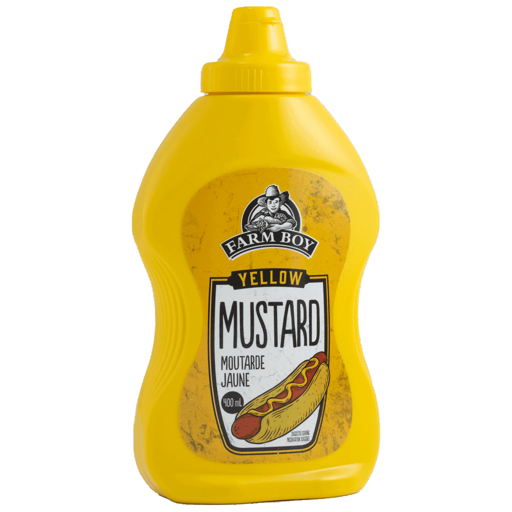 Bottle of Farm Boy Yellow Mustard