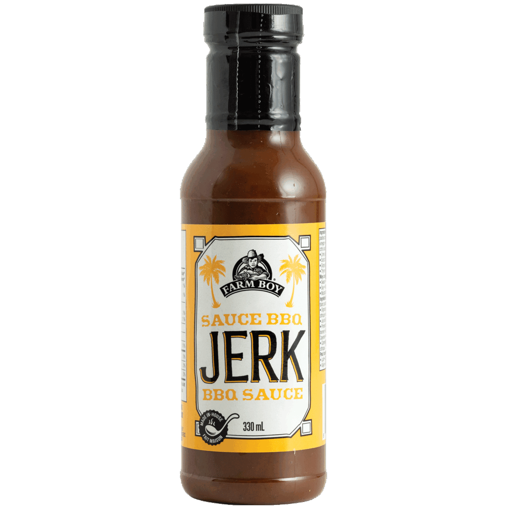 Bottle of Farm Boy Jerk BBQ Sauce