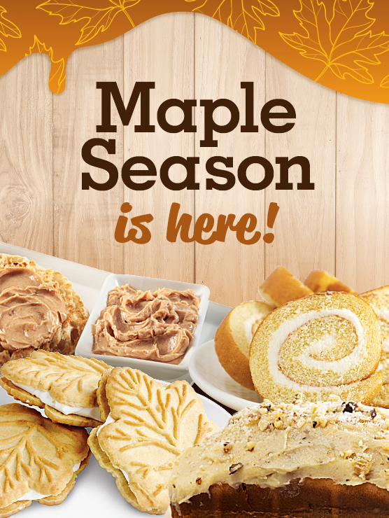 Maple Season Homepage tiles at Farm Boy