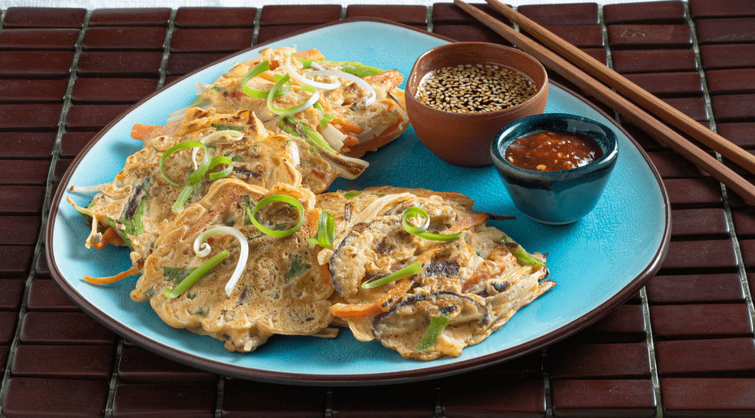Korean Style Vegetable Pancakes