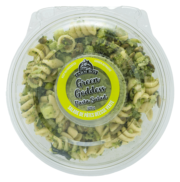 Container of Farm Boy Green Goddess Pasta Salad